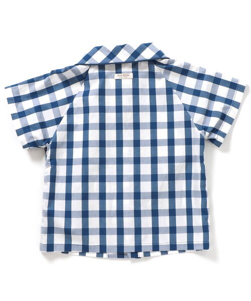 apres les cours（アプレレクール）の「半袖Tiny bear スモッキング刺繍半袖シャツ（シャツ/ブラウス・キッズ・チェック/ストライプ・80/90/100/110/120）」の16枚目の写真