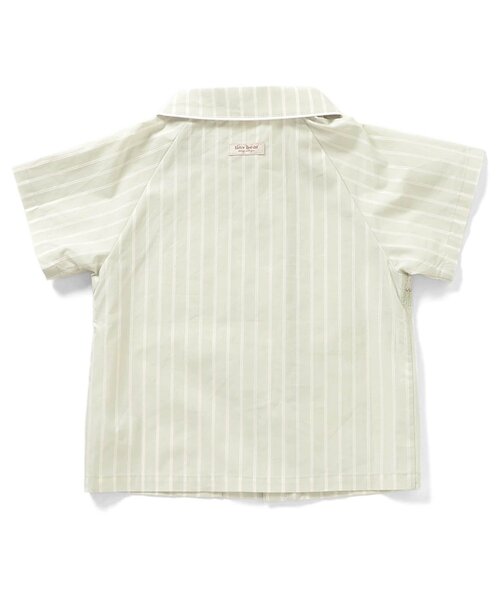 apres les cours（アプレレクール）の「半袖Tiny bear スモッキング刺繍半袖シャツ（シャツ/ブラウス・キッズ・チェック/ストライプ・80/90/100/110/120）」の18枚目の写真