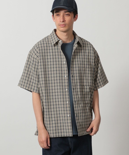 LAKOLE（ラコレ）の「シアサッカーチェックシャツ / 320213（シャツ