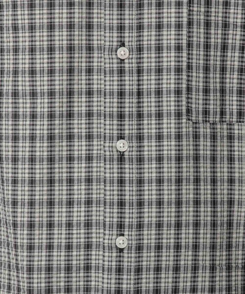 LAKOLE（ラコレ）の「シアサッカーチェックシャツ / 320213（シャツ/ブラウス・メンズ・ベージュ/チャコール/マルーン・MEDIUM/LARGE）」の17枚目の写真