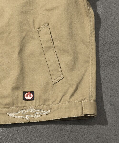 RED KAP（レッドキャップ）の「RED KAP/レッドキャップ 別注 SMU JK-22 Work Zip Western Embroidery JACKET/ウエスタン 刺しゅうデザイン トラッカージャケット（ブルゾン・メンズ・ブラック/ベージュ・LARGE/MEDIUM）」の8枚目の写真