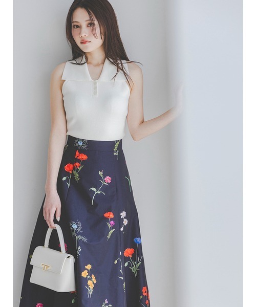 Doux Avenir 襟付き ニットプルオーバー グレー 襟付プルオーバー （ニット・セーター）｜TAKASHIMAYA Style