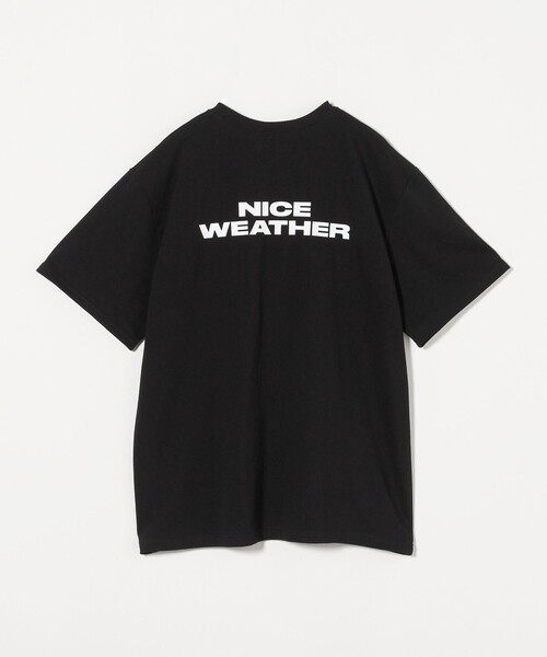 【NICE WEATHER】NICE T-SHIRT ロゴ Tシャツ 男女兼用 NICE WEATHER tシャツ 「NICE WEATHER」ロゴ Tシャツ メンズ