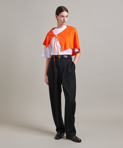 LOEFF（ロエフ）の「＜LOEFF＞シルク ハブタエ サロン（ベルト・レディース・ブラック/ライム/オレンジ・FREE）」の5枚目の写真