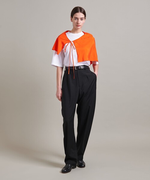 LOEFF（ロエフ）の「＜LOEFF＞シルク ハブタエ サロン（ベルト・レディース・ブラック/ライム/オレンジ・FREE）」の6枚目の写真