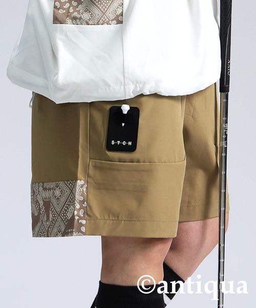 STCH】ペイズリー切り替えハーフパンツ（その他パンツ）｜antiqua