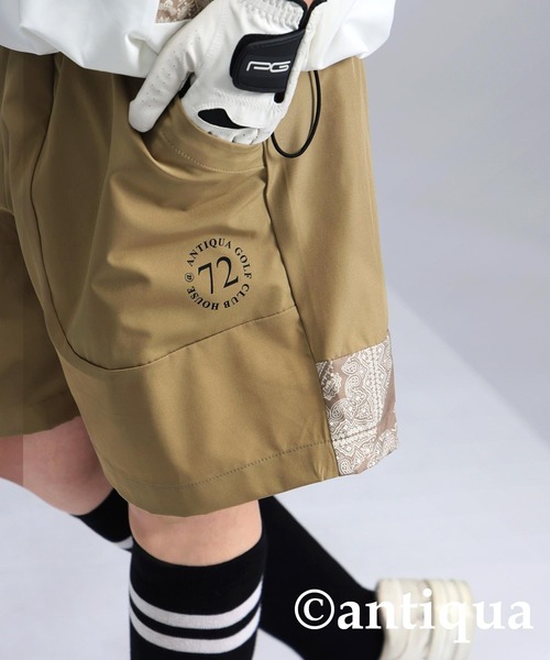 STCH】ペイズリー切り替えハーフパンツ（その他パンツ）｜antiqua