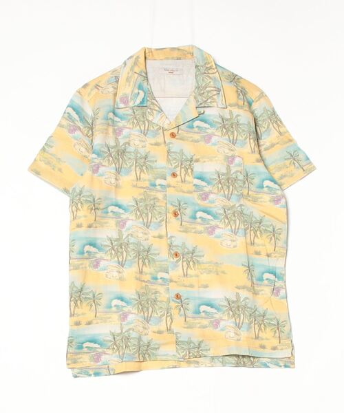 Nudie Jeans(ヌーディージーンズ)の「Nudie Jeans/ヌーディージーンズ Arvid Pearls Hawaii Shirt / ハワイ柄シャツ / Mustard(シャツ/ブラウス・メンズ・ブルー系その他・S/M/L/XL)」の1枚目の写真