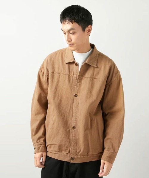 alvana(アルヴァナ)の「【alvana】NATURAL TWILL SHORT JACKET / ブラウン [ALV-9(その他アウター・メンズ・ブラウン・L)」の1枚目の写真