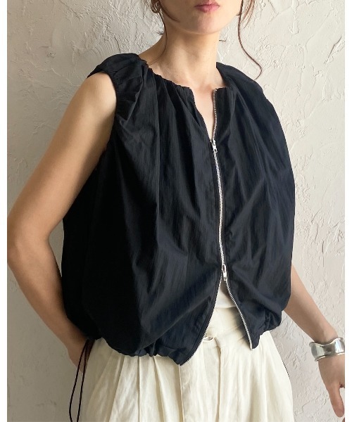 ギャザーwzipベスト セール】ギャザーヘムベスト（ベスト）｜AZUL BY MOUSSY