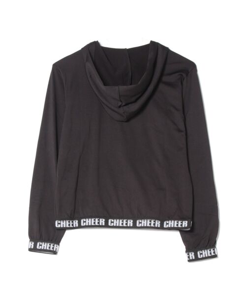 CHEER(チアー)の「超ストレッチマイクロ起毛長袖ジップパーカー(パーカー・レディース・ブラック・S/M/L)」の12枚目の写真