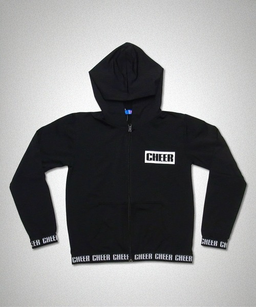 CHEER(チアー)の「超ストレッチマイクロ起毛長袖ジップパーカー(パーカー・レディース・ブラック・S/M/L)」の6枚目の写真