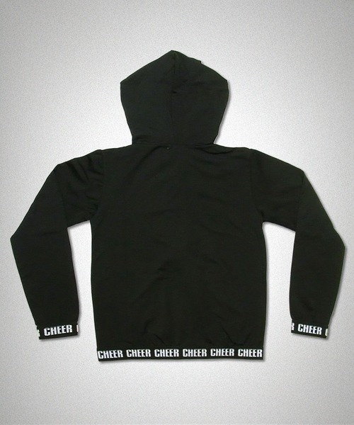 CHEER(チアー)の「超ストレッチマイクロ起毛長袖ジップパーカー(パーカー・レディース・ブラック・S/M/L)」の9枚目の写真