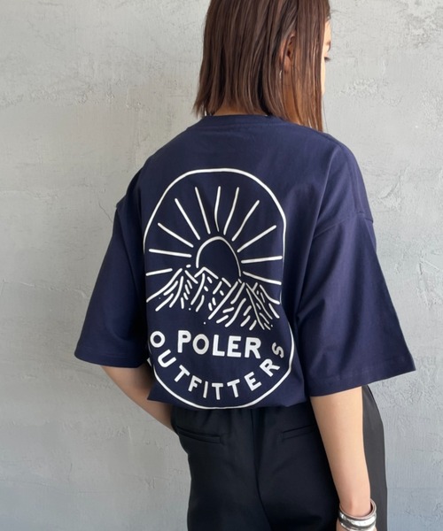 tシャツ 「POLeR/ポーラー」 別注 FURRY HEART バックプリント ショートスリーブTシャツ レディース メンズ セール】[POLeR/ポーラー] 別注 FURRY HEART バックプリント