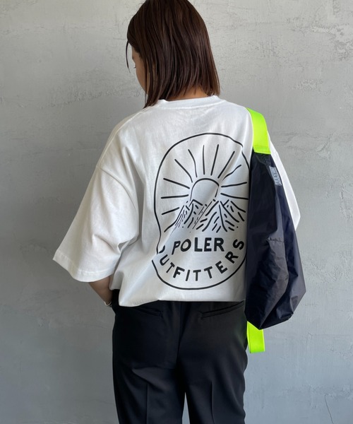 tシャツ 「POLeR/ポーラー」 別注 FURRY HEART バックプリント ショートスリーブTシャツ レディース メンズ セール】[POLeR/ポーラー] 別注 FURRY HEART バックプリント