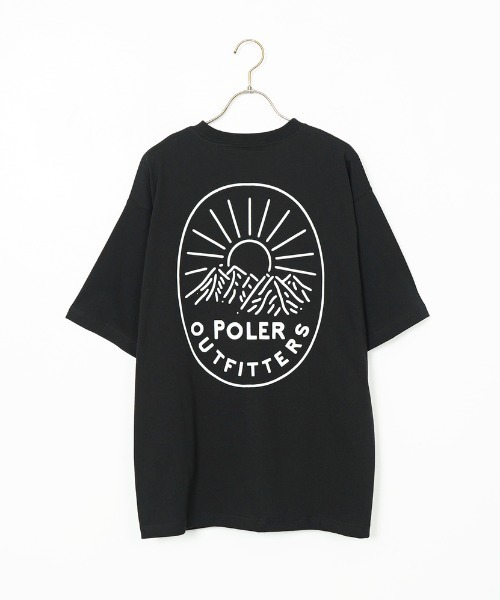 tシャツ 「POLeR/ポーラー」 別注 FURRY HEART バックプリント ショートスリーブTシャツ レディース メンズ セール】[POLeR/ポーラー] 別注 フラワー バックプリント