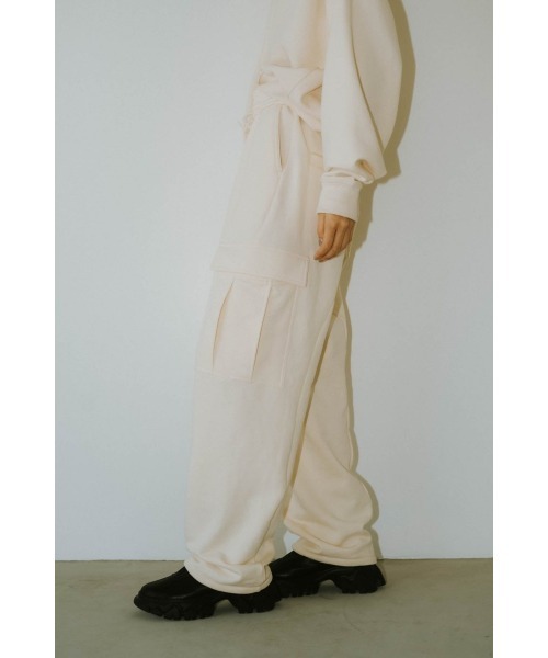 Knuth Marf(クヌースマーフ)の「cargo sweat pants(unisex)(スウェットパンツ・レディース・グレー/ブラック/アイボリー・MEDIUM/SMALL/X-SMALL)」の5枚目の写真