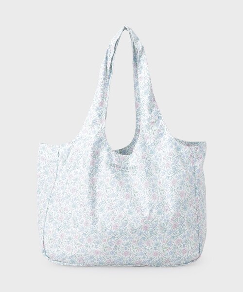 LAURA ASHLEY（ローラアシュレイ）の「シェルストン柄 レインパッカブルトートバッグ（エコバッグ/サブバッグ・レディース・ブルー系その他2/アイボリー系/ワイン系1・00）」の2枚目の写真