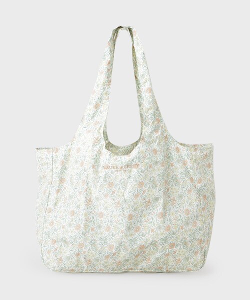 LAURA ASHLEY（ローラアシュレイ）の「シェルストン柄 レインパッカブルトートバッグ（エコバッグ/サブバッグ・レディース・ブルー系その他2/アイボリー系/ワイン系1・00）」の3枚目の写真