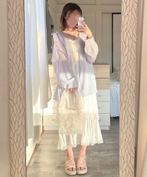 etta（エタ）の「フリルティアードキャミワンピース（ワンピース）」