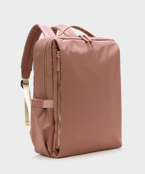 BASE（ベース）の「9ポケット ユニセックス 通勤 通学 リュック（バックパック/リュック・レディース・ダークグレー/ネイビー/グレー/ダークベージュ/ピンク系その他/ブルー/ブラック/カーキ/グレイッシュベージュ/ベージュ/ボルドー/ダークブラウン・FREE）」の11枚目の写真