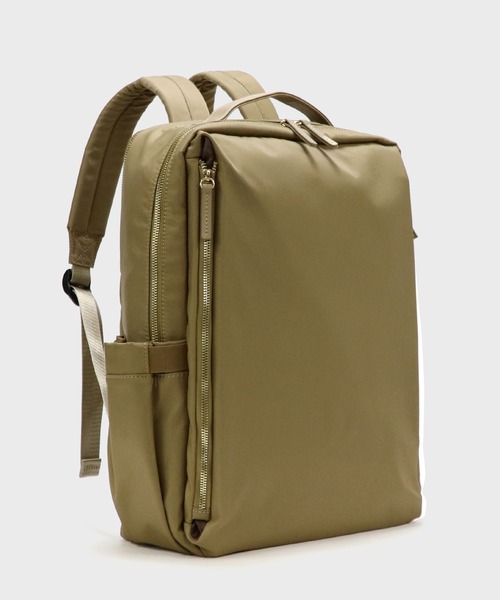 BASE（ベース）の「9ポケット ユニセックス 通勤 通学 リュック（バックパック/リュック・レディース・ダークグレー/ネイビー/グレー/ダークベージュ/ピンク系その他/ブルー/ブラック/カーキ/グレイッシュベージュ/ベージュ/ボルドー/ダークブラウン・FREE）」の8枚目の写真