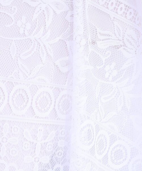 SHOO・LA・RUE(シューラルー)の「花柄レースポンチョ(ポンチョ・レディース・ブラック/オフホワイト/ネイビー/ナチュラル/マスタード・00)」の9枚目の写真