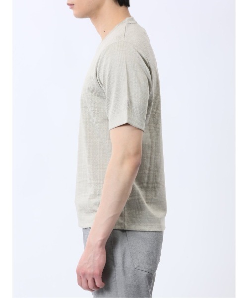 renoma(レノマ)の「【ストレッチ】レノマ オム 千鳥ジャガード Vネック半袖Tシャツ(Tシャツ/カットソー・メンズ・ホワイト/ブラック/ホワイト×ブラック・MEDIUM/LARGE/X-LARGE)」の21枚目の写真