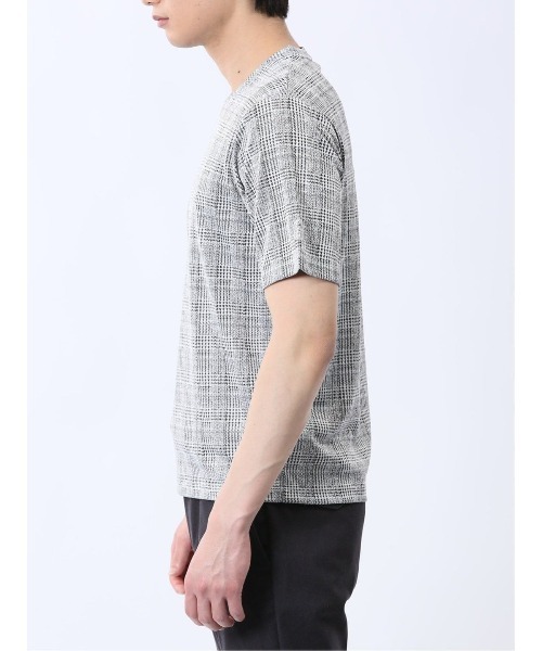 renoma(レノマ)の「【ストレッチ】レノマ オム 千鳥ジャガード Vネック半袖Tシャツ(Tシャツ/カットソー・メンズ・ホワイト/ブラック/ホワイト×ブラック・MEDIUM/LARGE/X-LARGE)」の11枚目の写真