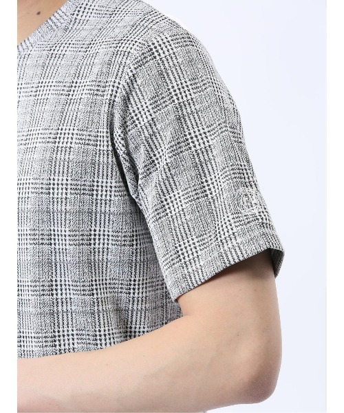 renoma(レノマ)の「【ストレッチ】レノマ オム 千鳥ジャガード Vネック半袖Tシャツ(Tシャツ/カットソー・メンズ・ホワイト/ブラック/ホワイト×ブラック・MEDIUM/LARGE/X-LARGE)」の14枚目の写真