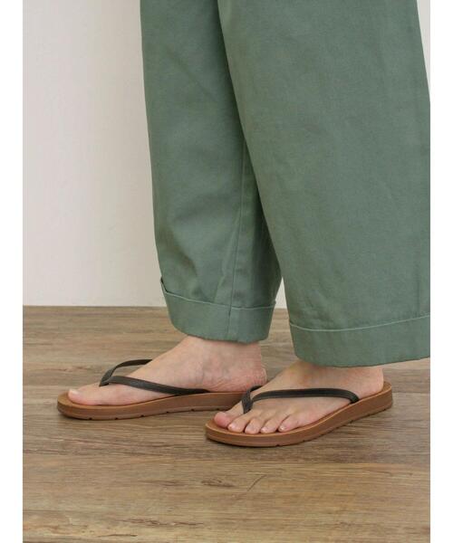 Samansa Mos2（サマンサ モスモス）の「トングサンダル（サンダル・レディース・ダークブラウン/オフホワイト・S/XL/M/L）」の3枚目の写真
