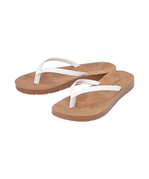 Samansa Mos2（サマンサ モスモス）の「トングサンダル（サンダル・レディース・ダークブラウン/オフホワイト・S/XL/M/L）」の7枚目の写真