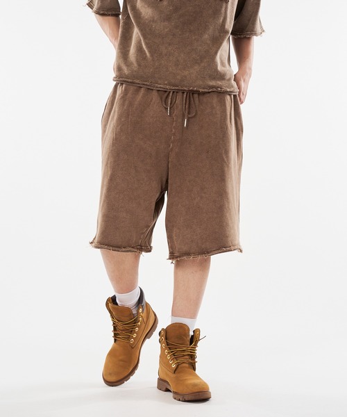 kutir(クティール)の「VINTAGELIKE SWEAT SHORTS/ヴィンテージライクスウェットショーツ(スウェットパンツ・メンズ・ブラック/ブラウン/ブルー/グレー/レッド・SMALL/MEDIUM/LARGE)」の7枚目の写真