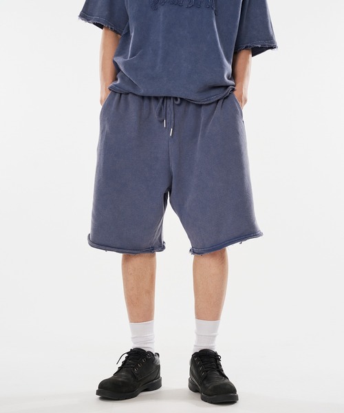 kutir(クティール)の「VINTAGELIKE SWEAT SHORTS/ヴィンテージライクスウェットショーツ(スウェットパンツ・メンズ・ブラック/ブラウン/ブルー/グレー/レッド・SMALL/MEDIUM/LARGE)」の8枚目の写真