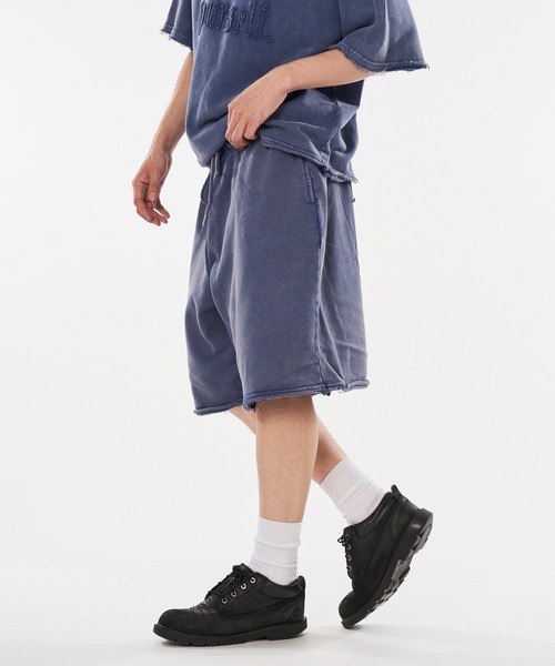 kutir(クティール)の「VINTAGELIKE SWEAT SHORTS/ヴィンテージライクスウェットショーツ(スウェットパンツ・メンズ・ブラック/ブラウン/ブルー/グレー/レッド・SMALL/MEDIUM/LARGE)」の9枚目の写真