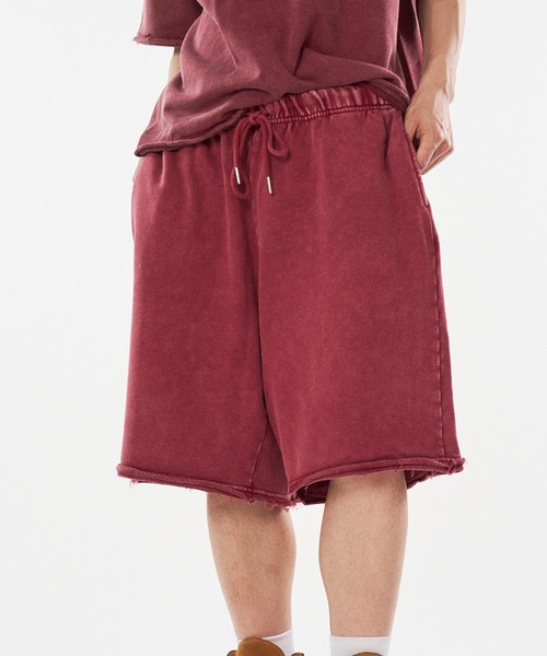 kutir(クティール)の「VINTAGELIKE SWEAT SHORTS/ヴィンテージライクスウェットショーツ(スウェットパンツ・メンズ・ブラック/ブラウン/ブルー/グレー/レッド・SMALL/MEDIUM/LARGE)」の15枚目の写真