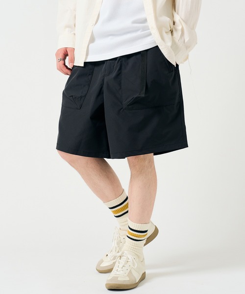 【BOHEMSEO】★送料・関税込★ベルトライディングハーフパンツ セール】【CONTACT】ウェービングベルトハーフパンツ052240
