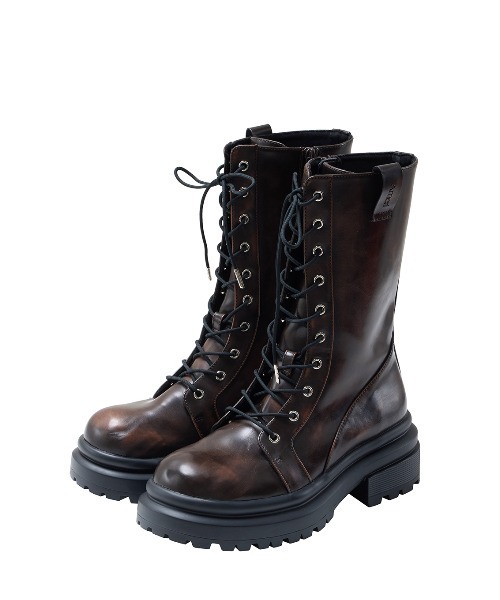 Ameri(アメリ)の「LACE UP TANK SOLE BOOTS(ブーツ・レディース・ブラック/ブラウン/カーキ・SMALL/MEDIUM/LARGE)」の11枚目の写真