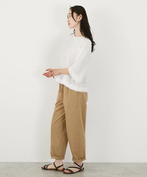LOGEMENT DE CLAIRE(ロジュモンドクレール)の「コットンレーヨンベイカーパンツ(その他パンツ・レディース・ベージュ/ネイビー/カーキ・2/3/4)」の22枚目の写真