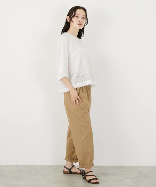 LOGEMENT DE CLAIRE(ロジュモンドクレール)の「コットンレーヨンベイカーパンツ(その他パンツ・レディース・ベージュ/ネイビー/カーキ・2/3/4)」の20枚目の写真