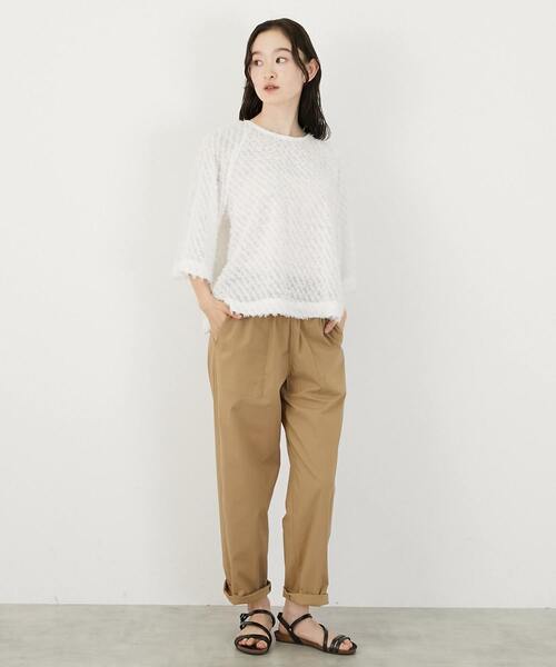LOGEMENT DE CLAIRE(ロジュモンドクレール)の「コットンレーヨンベイカーパンツ(その他パンツ・レディース・ベージュ/ネイビー/カーキ・2/3/4)」の19枚目の写真