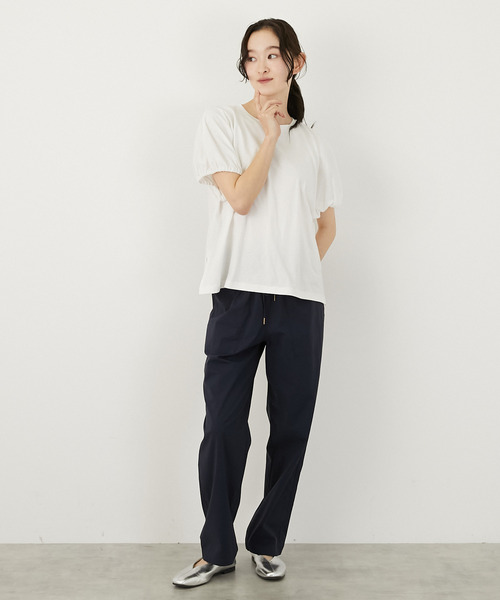 LOGEMENT DE CLAIRE(ロジュモンドクレール)の「コットンレーヨンベイカーパンツ(その他パンツ・レディース・ベージュ/ネイビー/カーキ・2/3/4)」の9枚目の写真