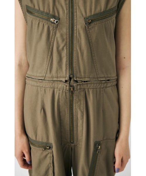 MOUSSY（マウジー）の「【セットアップ対応】DETACHABLE オールインワン（つなぎ/オールインワン・レディース・ブラック/ライトカーキ・1/2）」の14枚目の写真