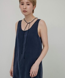 YARD PLUS AUNT MARIE S ヤードプリュス アントマリーズのシャツ ブラウス ブルー・ネイビー 青色系・袖なし 通販