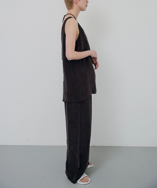 lit(リット)の「Choker Set Cupra Tops(シャツ/ブラウス・レディース・ネイビー/ブラウン・FREE)」の19枚目の写真