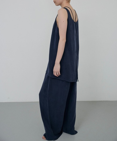 lit(リット)の「Choker Set Cupra Tops(シャツ/ブラウス・レディース・ネイビー/ブラウン・FREE)」の16枚目の写真