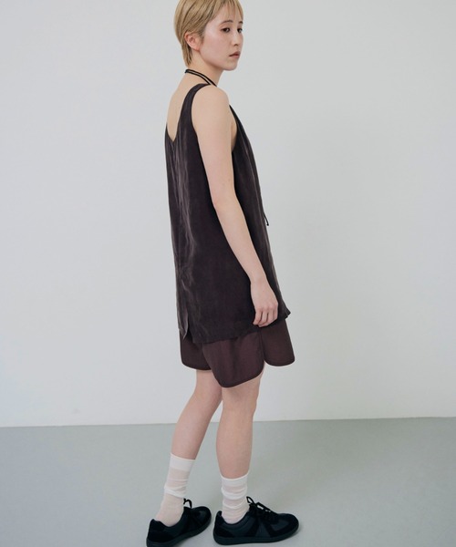 lit(リット)の「Choker Set Cupra Tops(シャツ/ブラウス・レディース・ネイビー/ブラウン・FREE)」の22枚目の写真