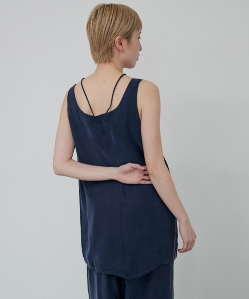 lit(リット)の「Choker Set Cupra Tops(シャツ/ブラウス・レディース・ネイビー/ブラウン・FREE)」の13枚目の写真