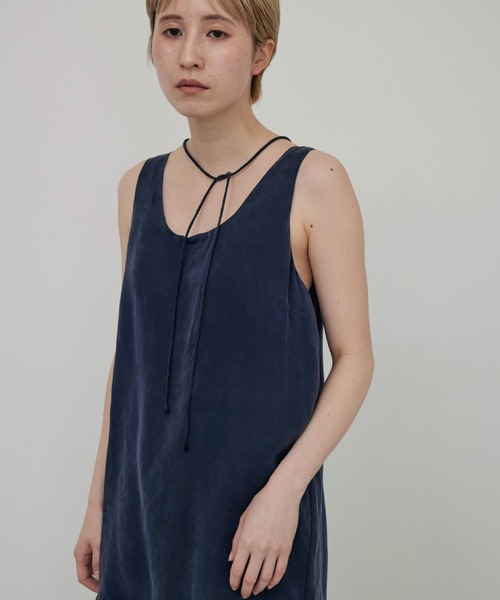 lit(リット)の「Choker Set Cupra Tops(シャツ/ブラウス・レディース・ネイビー/ブラウン・FREE)」の12枚目の写真