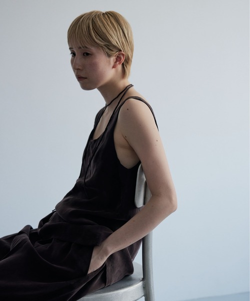lit(リット)の「Choker Set Cupra Tops(シャツ/ブラウス・レディース・ネイビー/ブラウン/ブラック・FREE)」の18枚目の写真